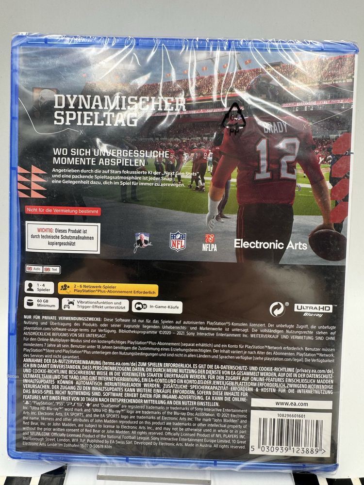 Madden 22 Ps5 Gwarancja (Nowa)