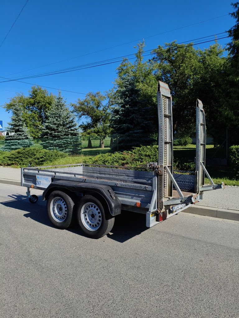 DMC 2500 kg mocna przyczepa pod minikoparkę i inne maszyny budowlane