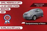 Opel Meriva A LIFT 2007R, 1.6 16V 105KM, Klima, Zarejestrowana w Polsce!