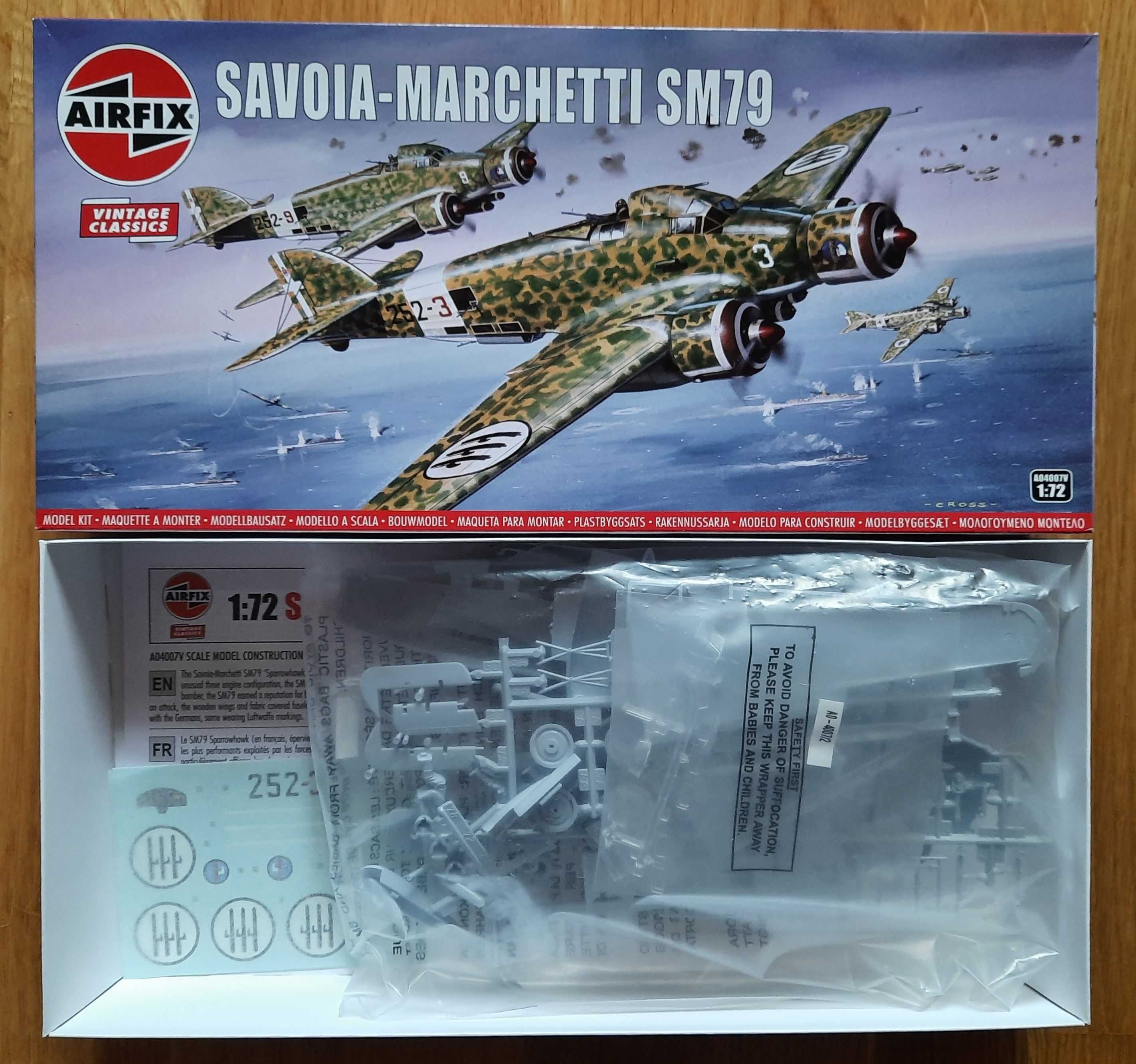 Model do sklejania Airfix Savoia-Marchetti SM79 skala 1/72