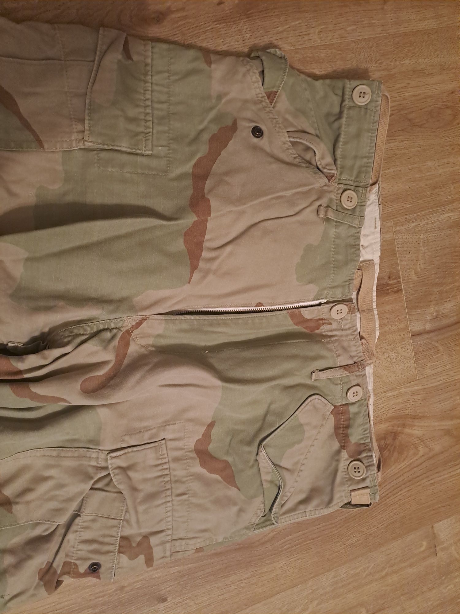 spodnie moro bojówki  XL L