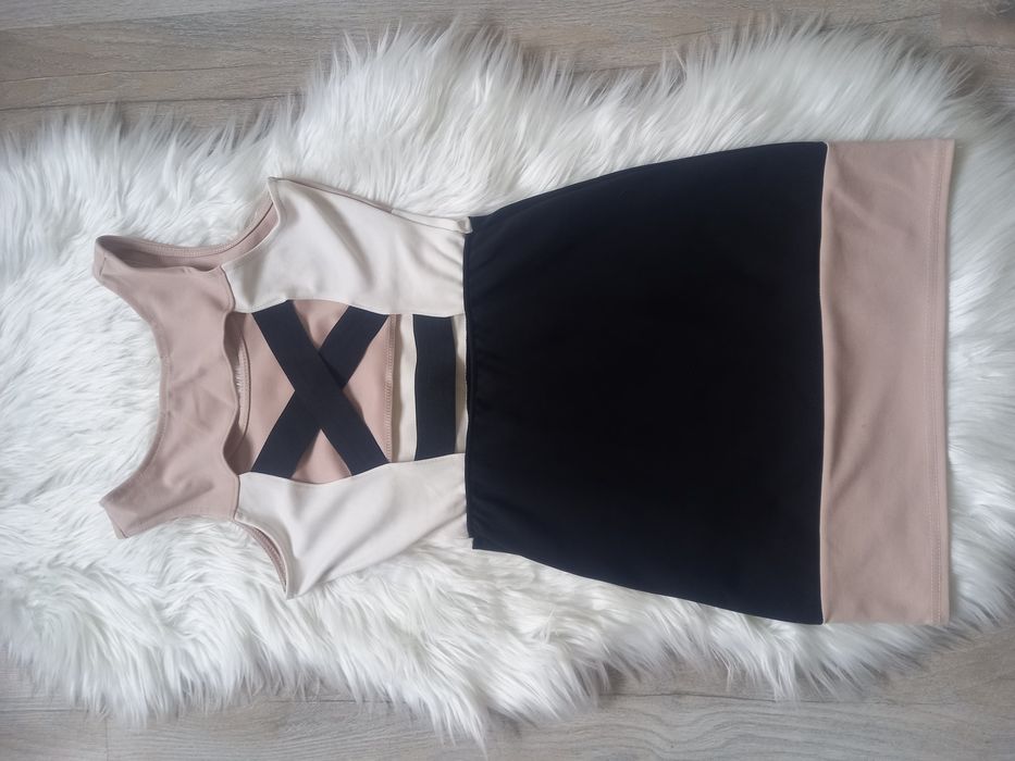 Sukienka mini Quiz roz XS XXS S roz 34 36 boho must have