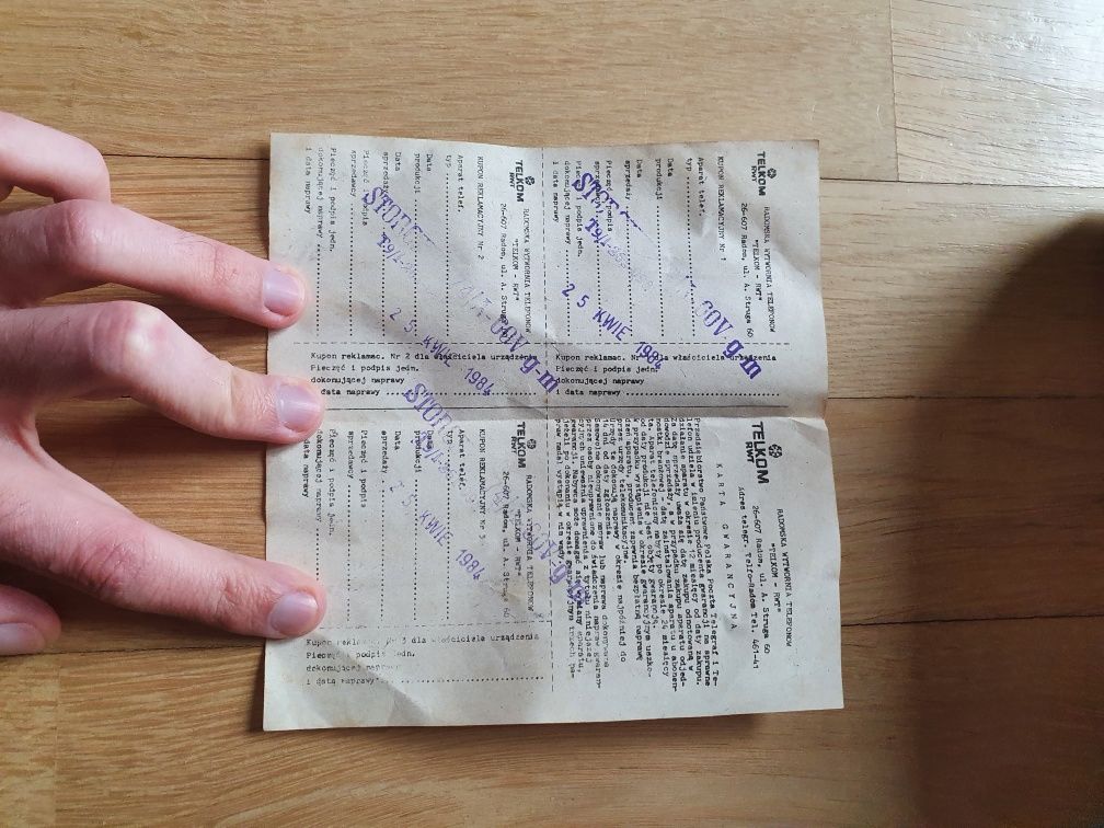 Telefon stacjonarny Telkom RWT w kolorze żółtym (st.idealny)