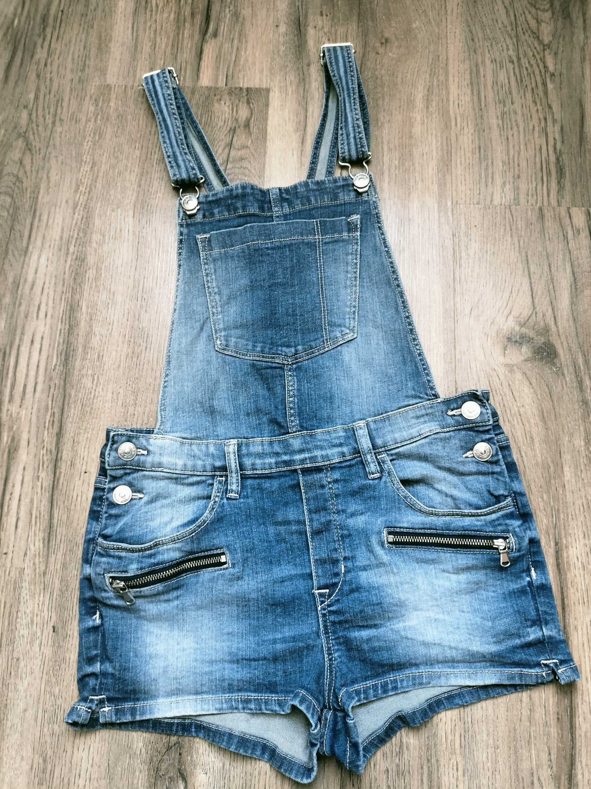 Pull&Bear джинсовий жіночий комбінезон на зріст 150-155см