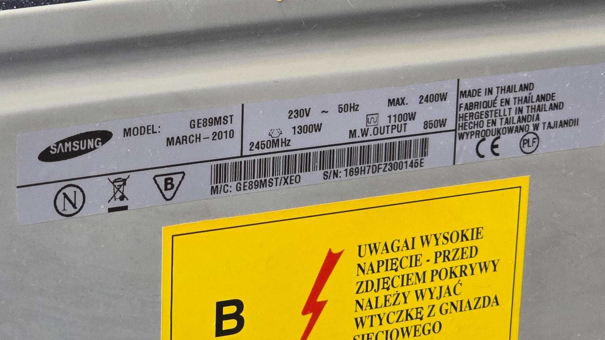 Kuchenka mikrofalowa SAMSUNG GE89MST