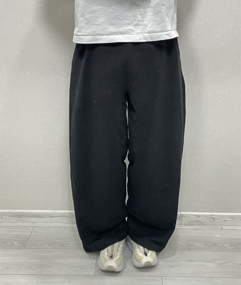 Широкі спортивні штани чорні sweatpants парашути baggy бегги штаны