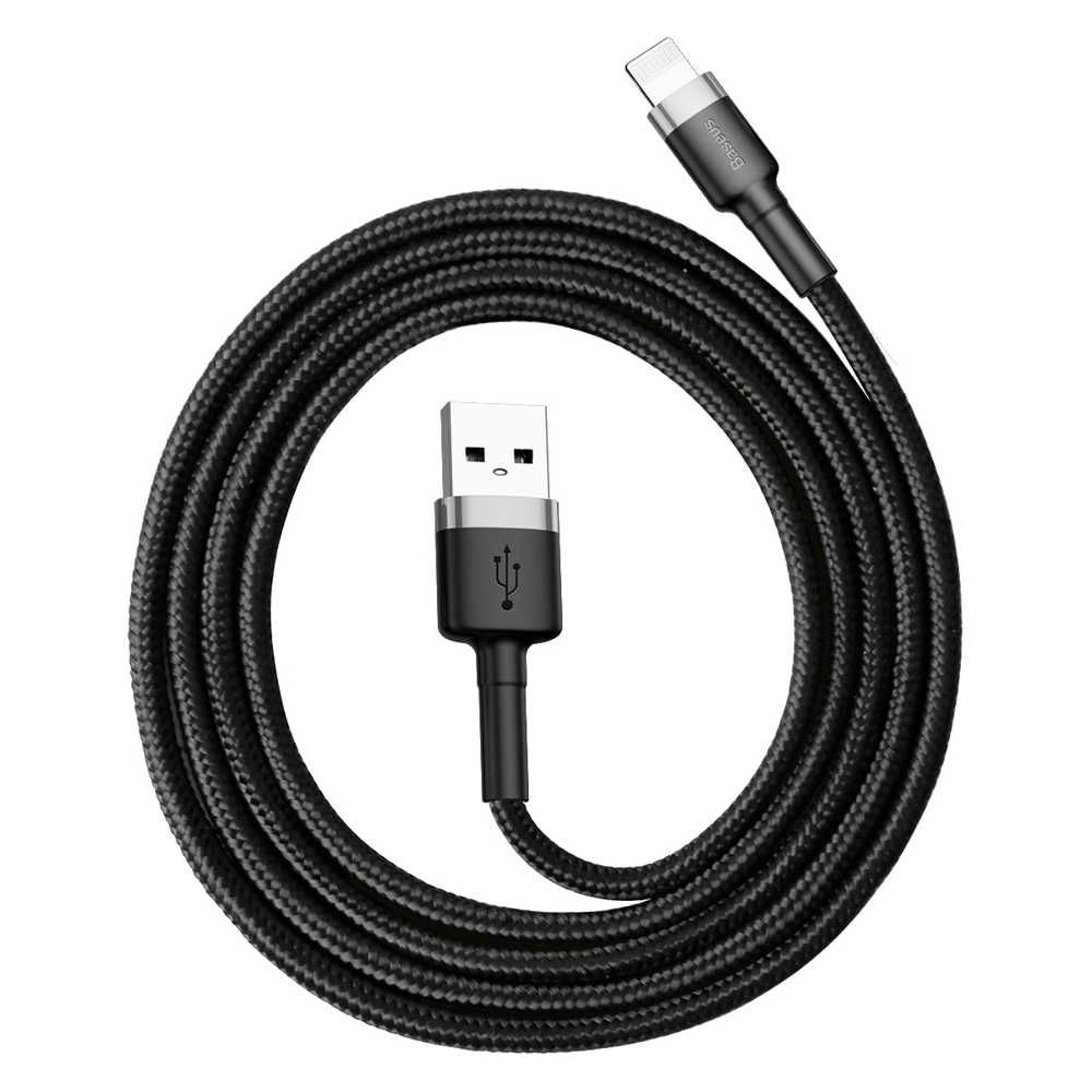 Kabel do IPhone Baseus Cafule LIGHTNING 100cm czarno/szary