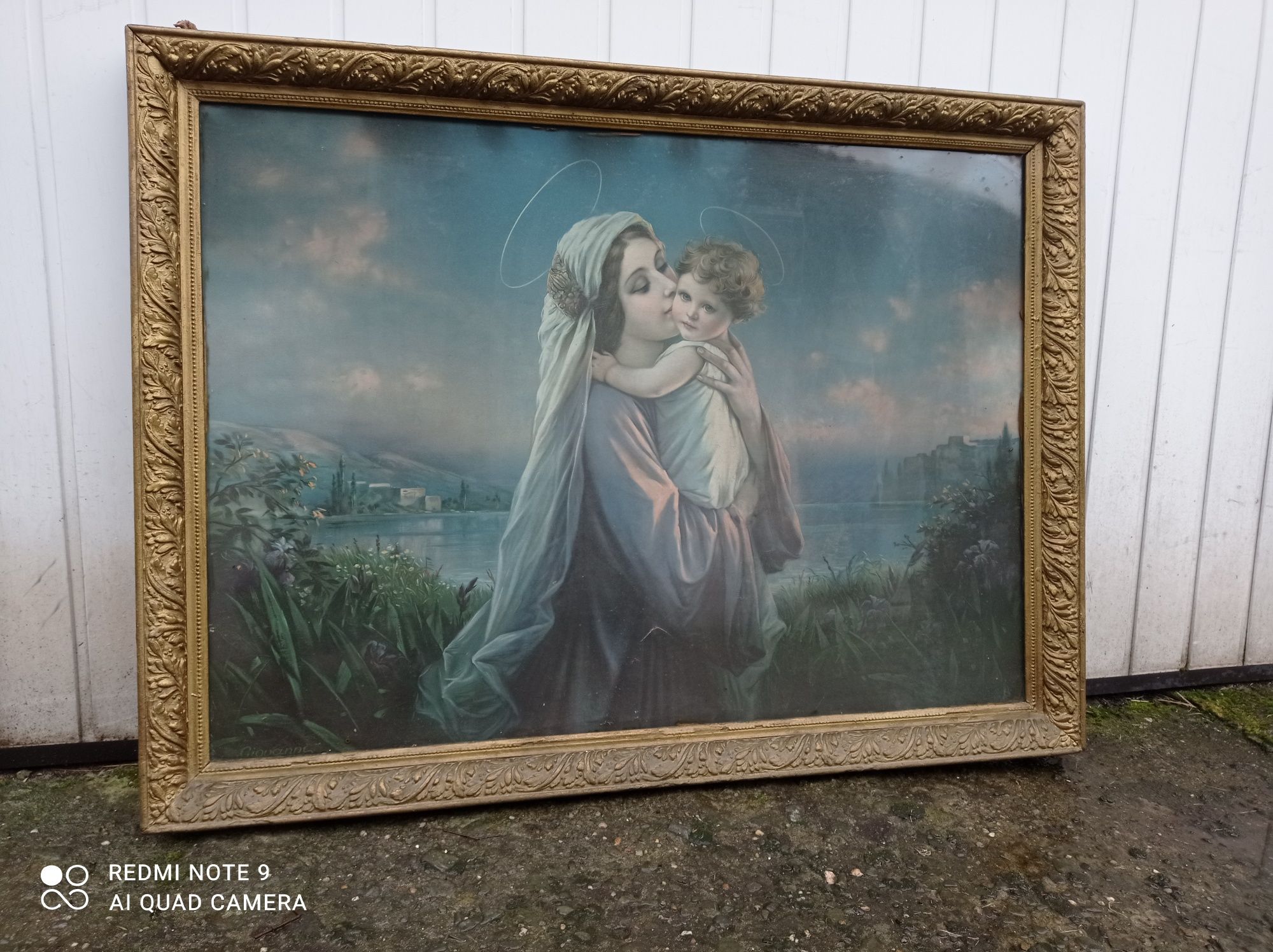 Zabytkowy Obraz Giovanni Madonna z dzieciątkiem