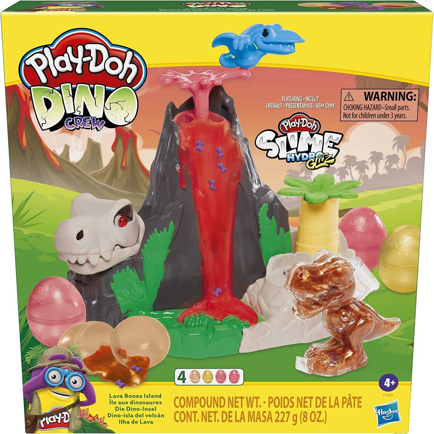 Play-Doh Slime Dino Island Volcano F1500 Слайм Плейдо Острів Лава Бонс