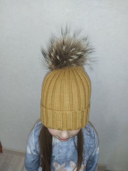 Шапка с натуральным балабоном