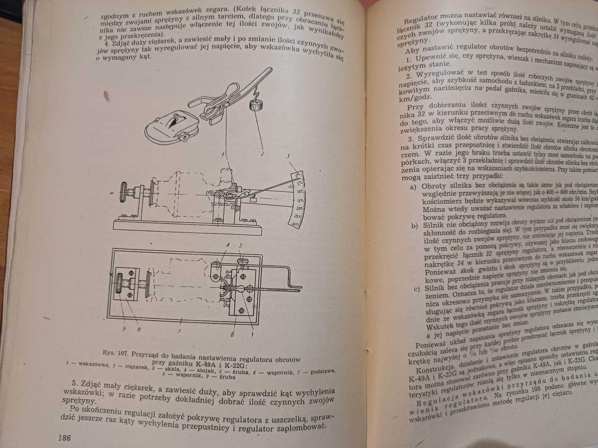 Samochód (Gaz-51) "Lublin" oryginalna instrukcja obsługi 1954r.