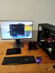Gamingowy komputer RX 580 ssd monitor