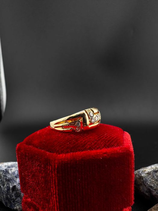 Złoty Pierścionek Elegancki Wzór | JAK NOWY | 585 | 2.87g