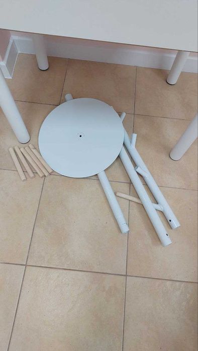 Вішак-стійка для одягу CNA1906 370х370х1710,5 мм білий/бук