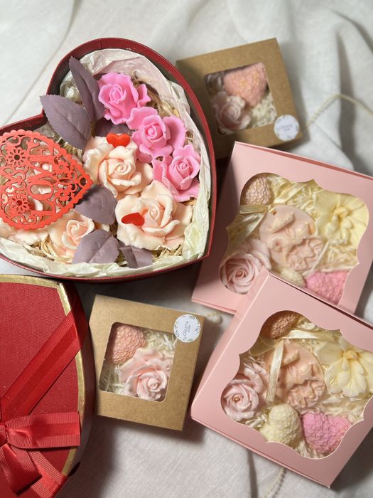 Мило натуральне, подарунки з мила, мильні букети, набір мила, сувеніри