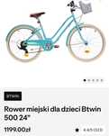 Rower 24 poly 500 decatlon rowerek dzieciecy super stan zadbany
