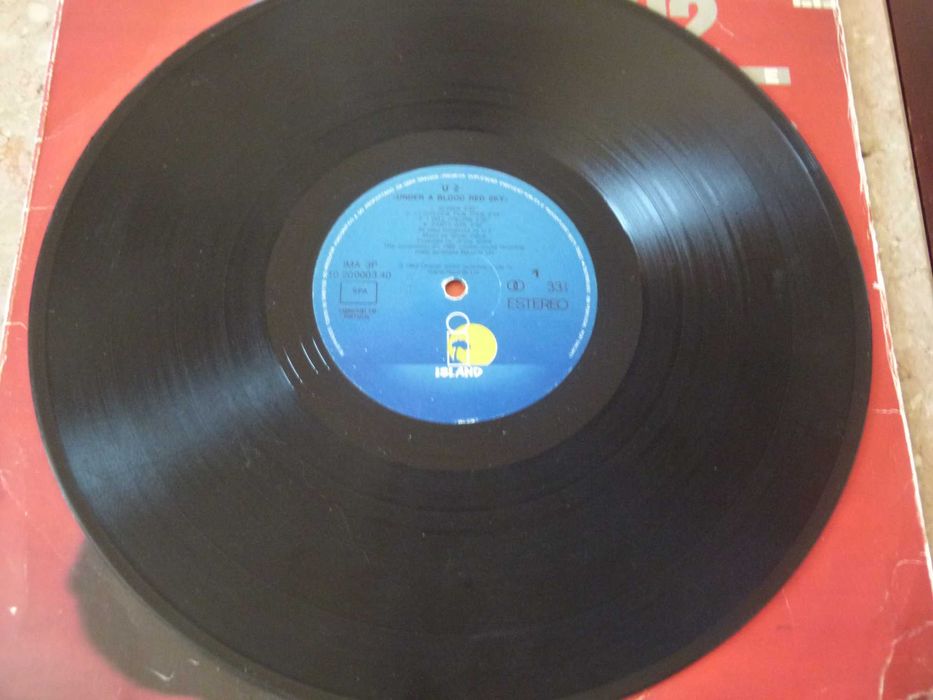 Lp vinil 33 rpm U2 live under a blood red sky