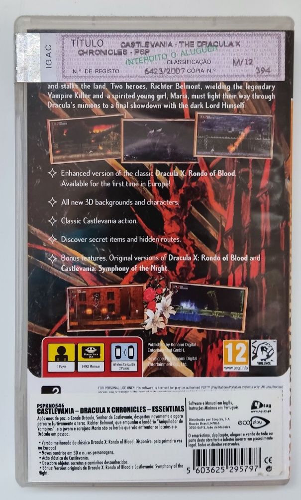 Castlevania para PSP