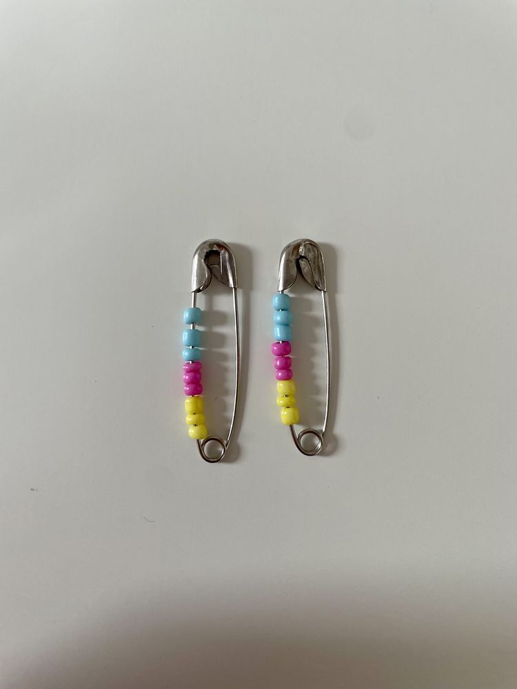 Agrafki przypinki handmade flaga pansexual osób panseksualnych