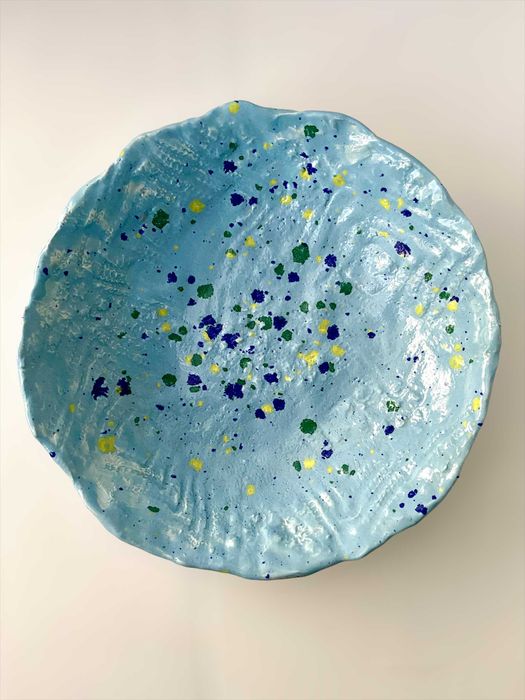 Prato decorativo artesanal