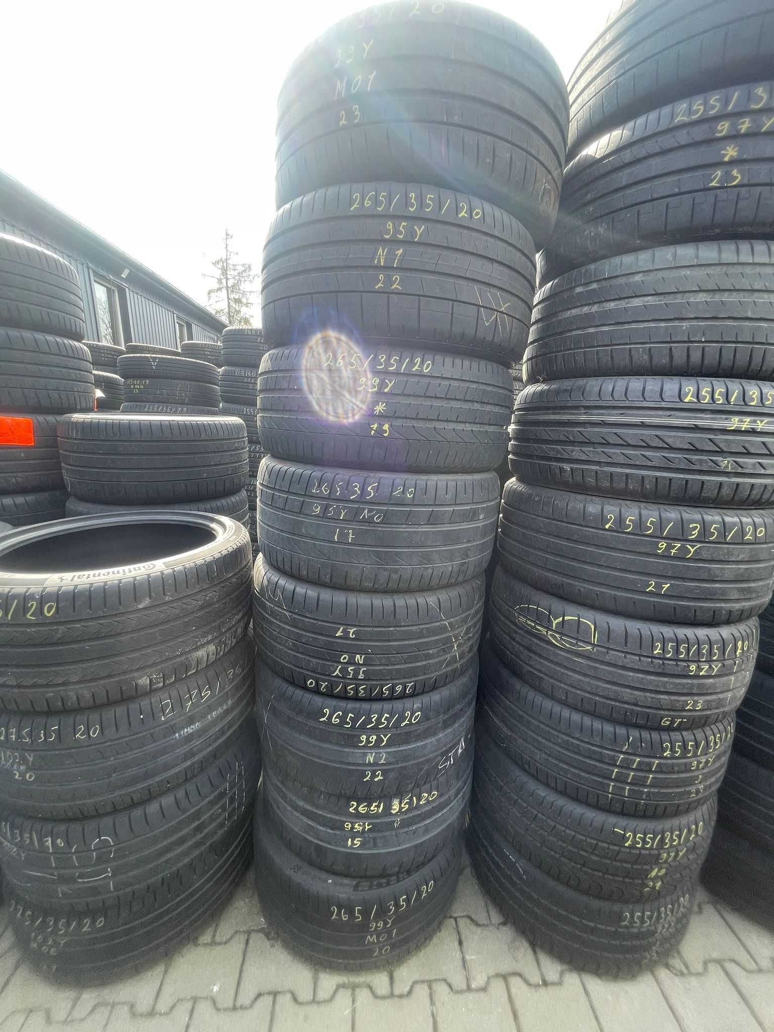 Opony pojedyncze 265/35R20 Michelin Continental Dunlop Pirelli