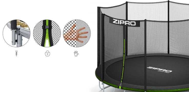 Trampolina Zipro Jump Pro 312 CM, różne rozmiary, podświetlenie LED