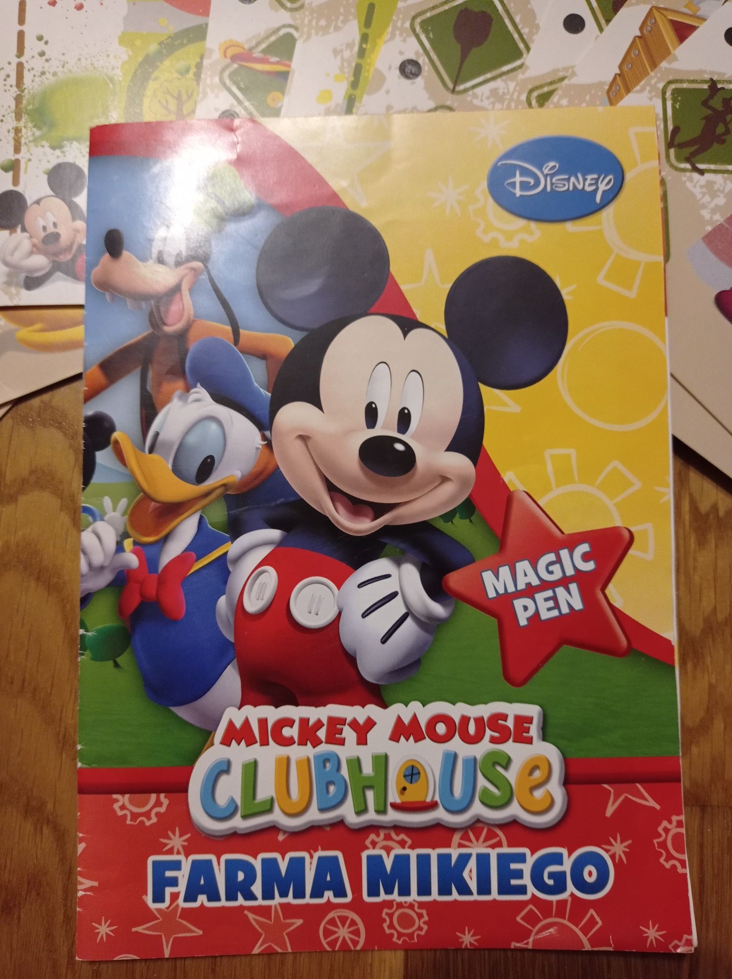 Trefl Mickey Mouse Club House Farma Mikiego plansze+magiczny długopis