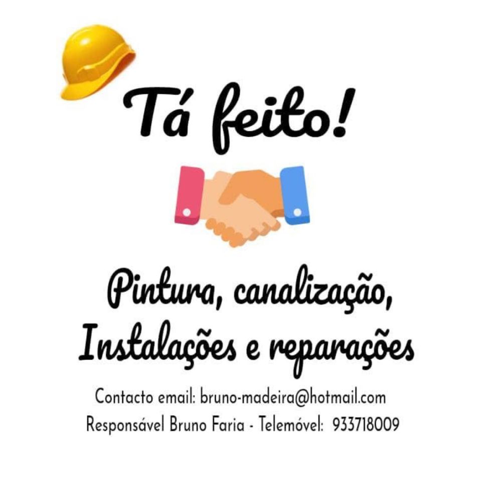 Pintura, emassamento, remodelação de casa de banho