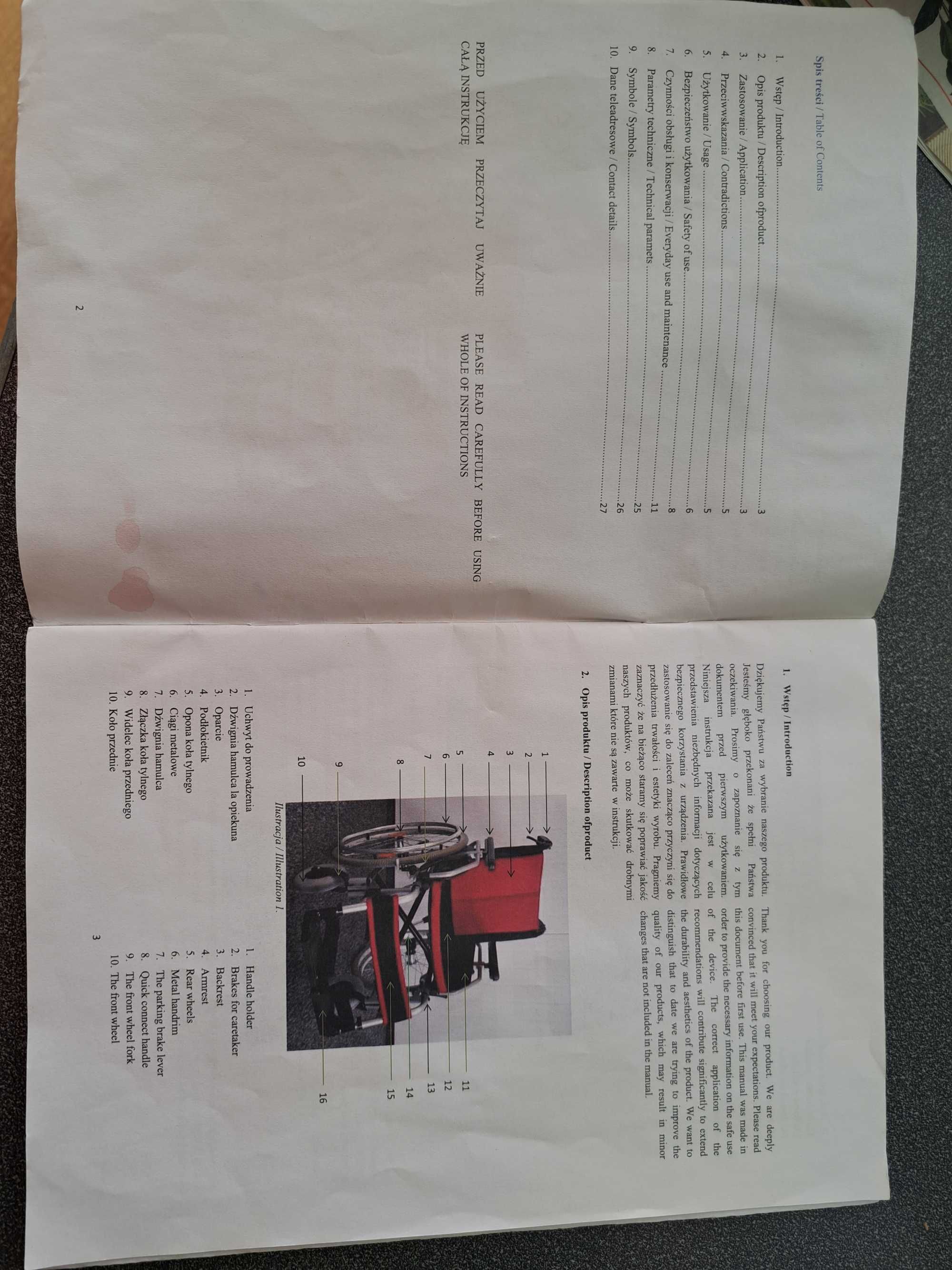 Wozek inwalidzki Vitea Care