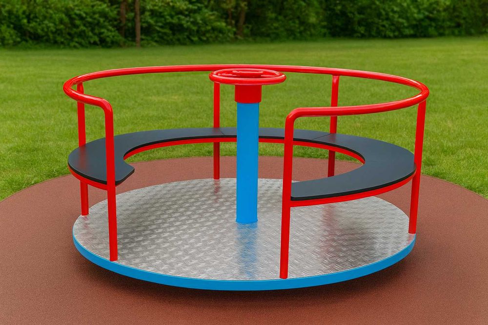 Plac zab karuzela platformowa z certyfikatem bezpieczeństwa PN-EN 1176