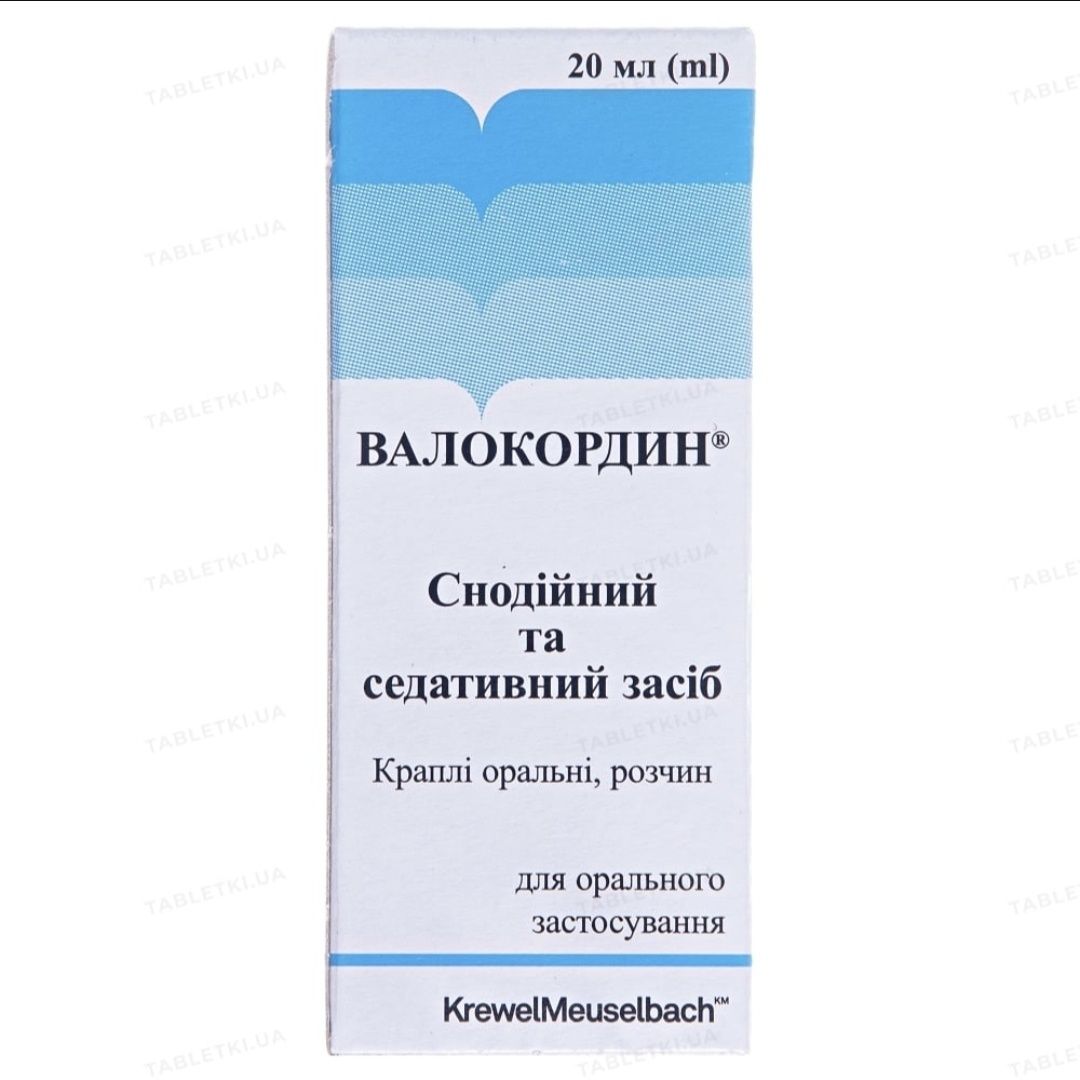 Валокордин краплі ор., р-н по 20 мл у флак.-крап