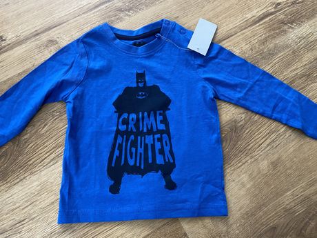 Nowa bluzeczka bawełniana Batman dla chłopca długi rękaw rozmiar 86/92