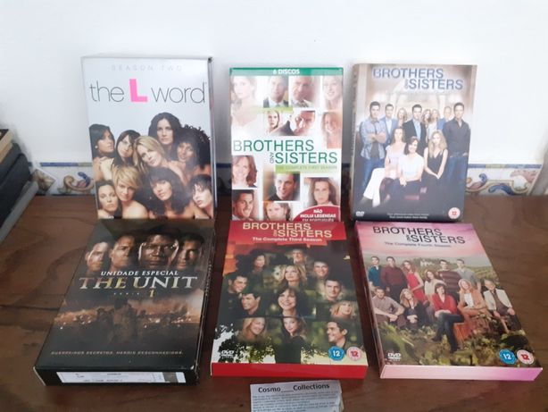 Box de series em Dvds  the L world, the Unit e Brothers and sisters