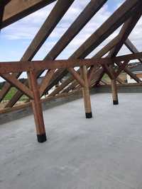 Więźba dachowa dach łaty deski konstrukcja  belki  hds