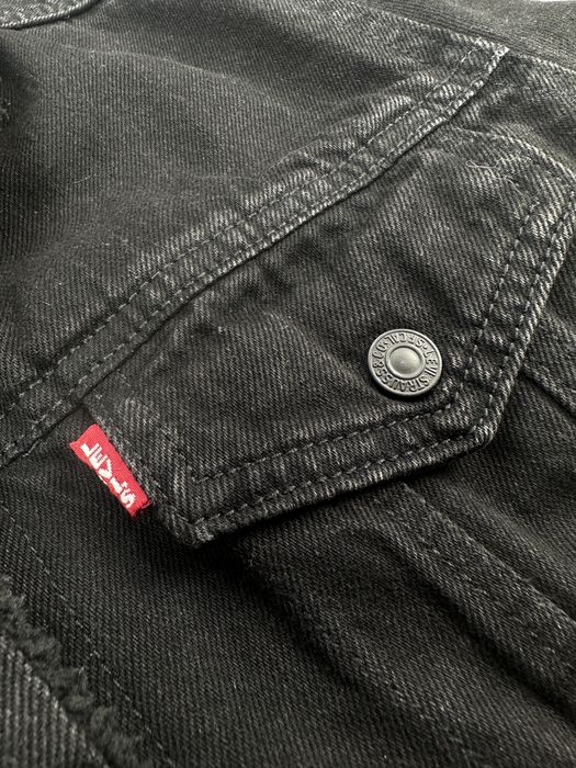 Жіноча джинсова куртка/шерпа на хутрі «Levi's Premium»
