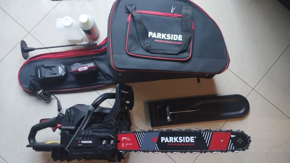 Piła spalinowa parkside z rozruchem