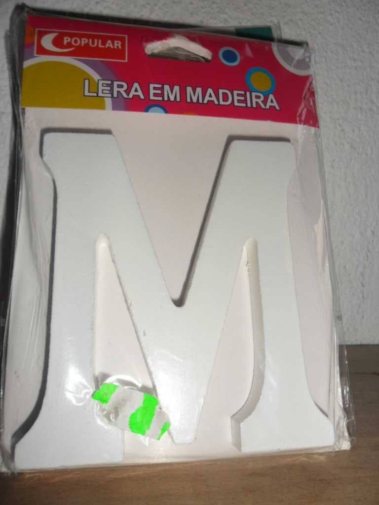 Conjunto de 3 Letras Madeira