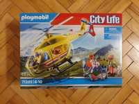 Nowe Klocki Playmobil 71203 City Life Helikopter Ratunkowy ŁÓDŹ