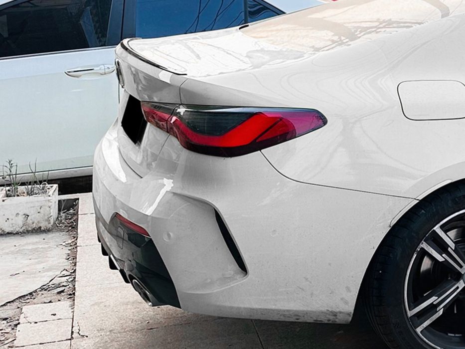 Спойлер лип BMW 4 series G22 2020 - ABS пластик, чорний глянець