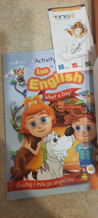 TING mówiący długopis i 2 książki angielski