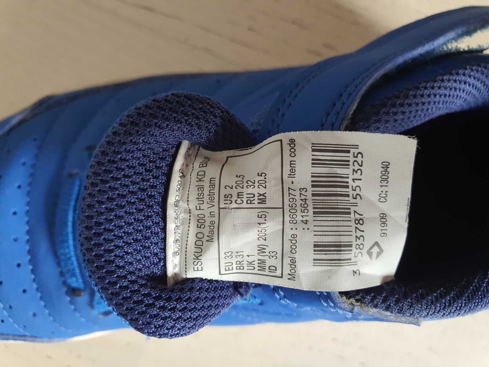 Buty do piłki halowej futsal dla dzieci Kipsta rozm.33