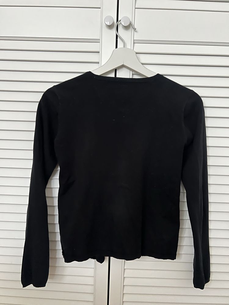 Sweter czarny kardigan zara kids 13-14 lat 164 cm na guziczki bawełna