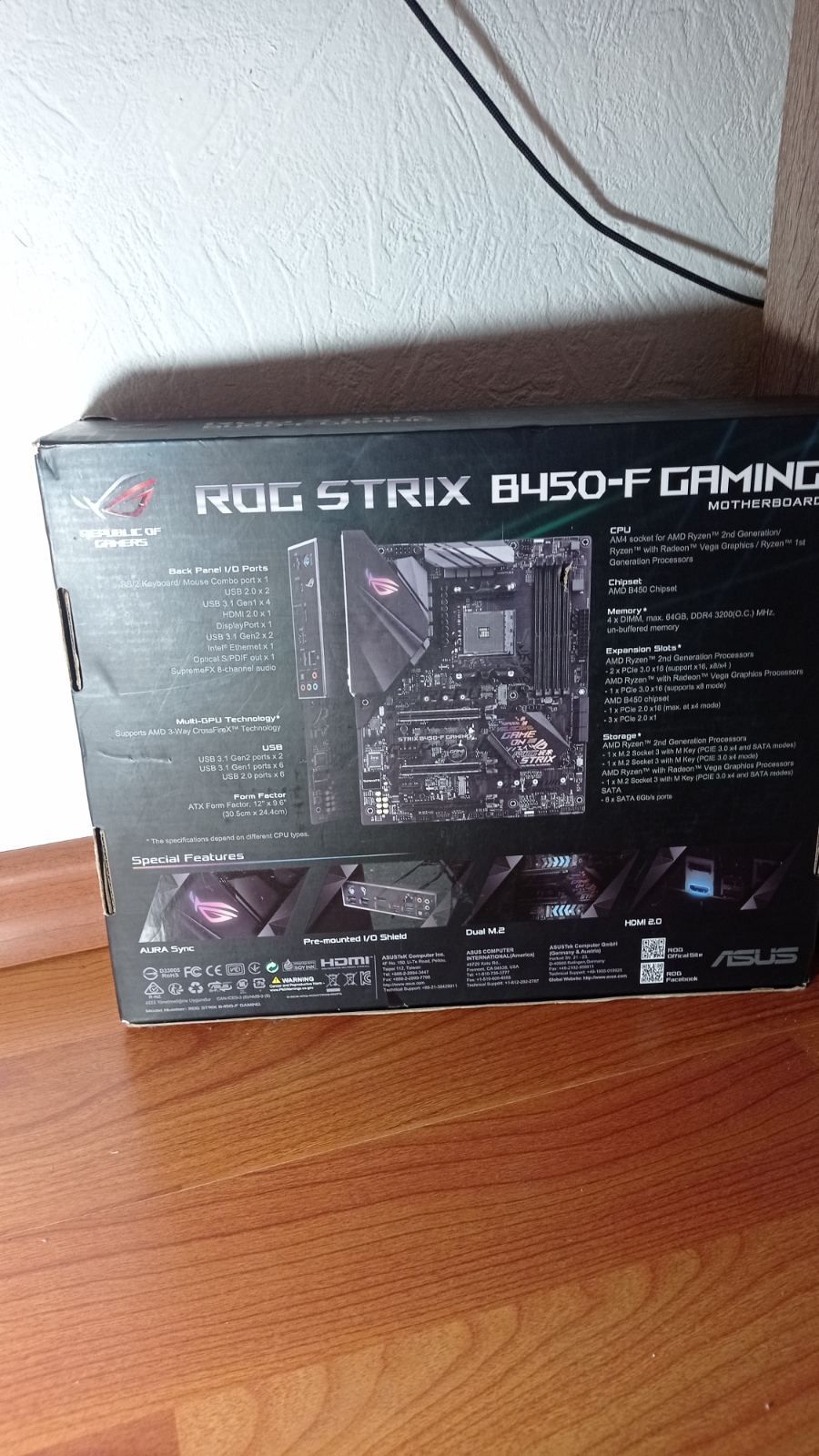 Asus rog strix B450-F