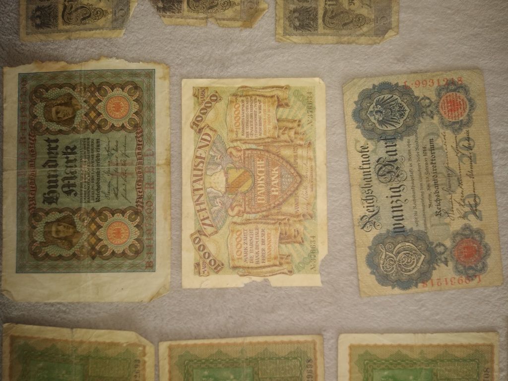 Stare niemieckie banknoty