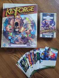 Genesys Gra RPG + dodatek Keyforge + karty postaci