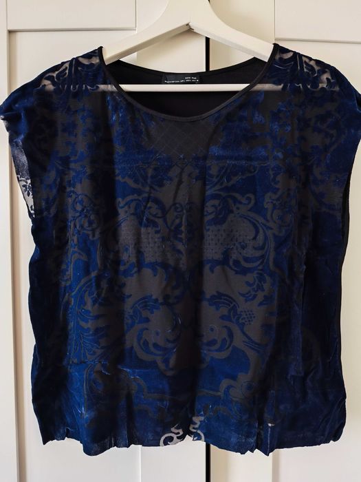 Czarno granatowa koszula Zara