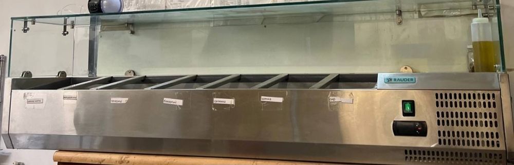 Тестомес витрина для топпинга шаурма саладета саладетта