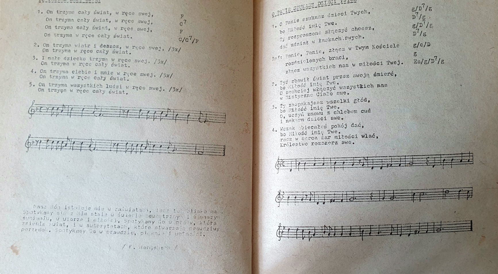 Chrześcijanie  śpiewnik 1985  Górka Klasztorna