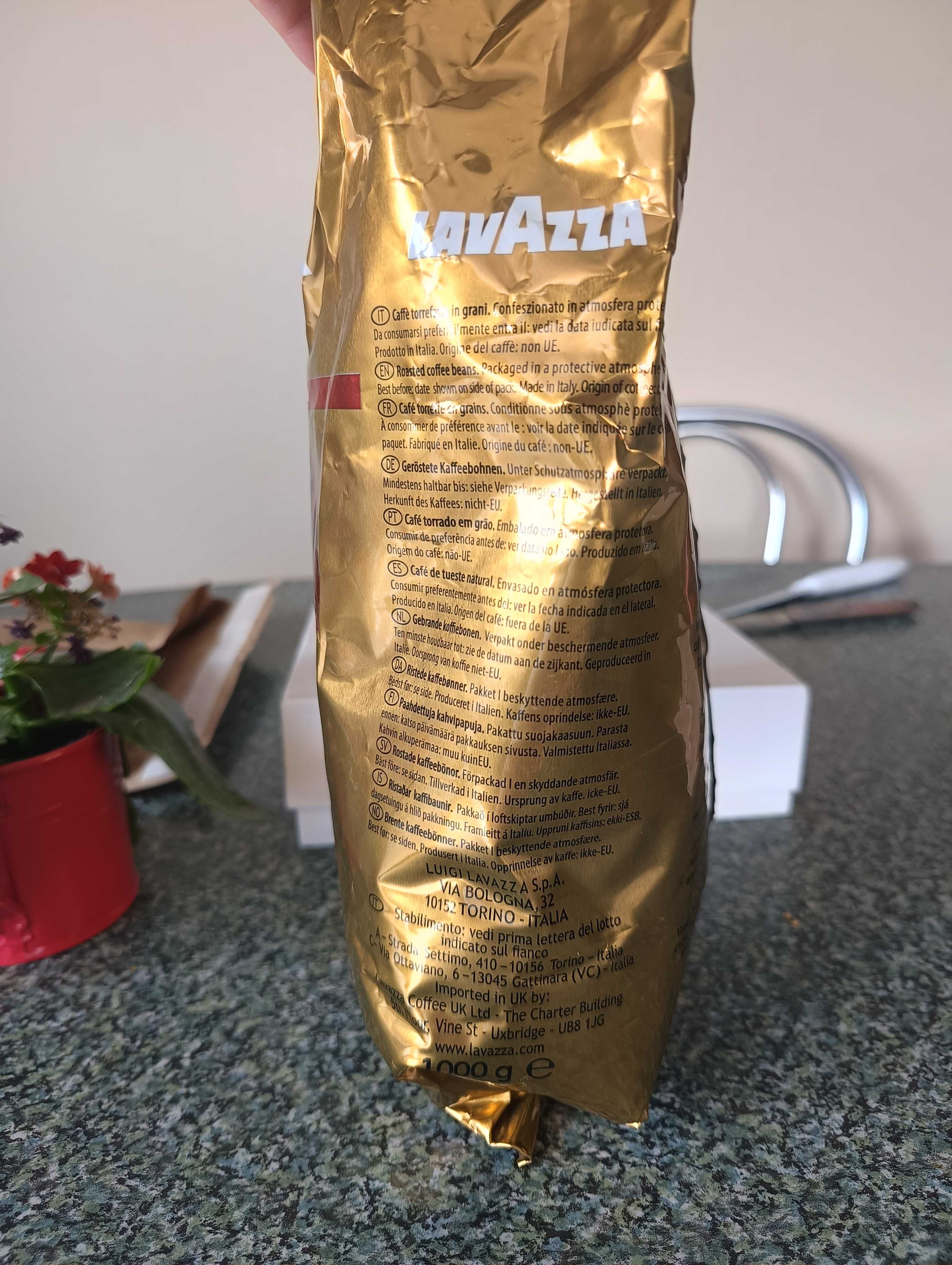 Dwie palety lavazza Oro 1kg ziarno oryginał ilość hurtowa tanio