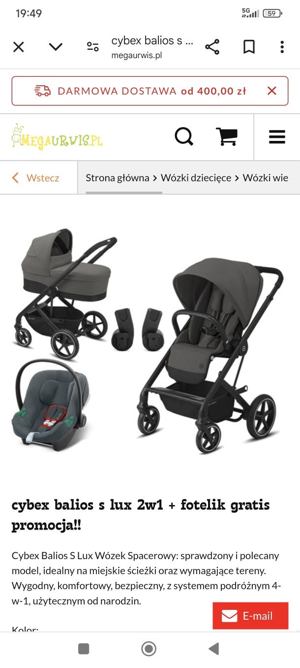 Cybex balios lux S 3 w 1